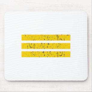 Drie horizontale strepen Yin-Yang-symbool Muismat