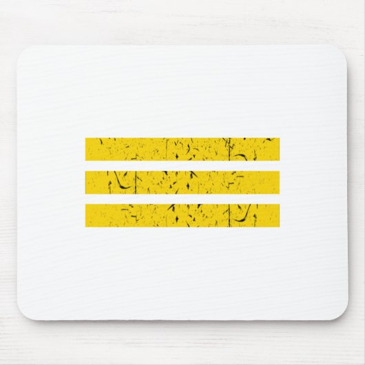Drie horizontale strepen | Yin-Yang-symbool Muismat (Voorkant)