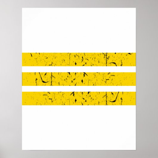 Drie horizontale strepen |  Yin-Yang-symbool Poster (Voorkant)