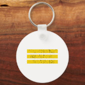 Drie horizontale strepen | Yin-Yang-symbool Sleutelhanger (Voorkant)