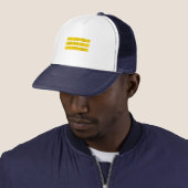 Drie horizontale strepen | Yin-Yang-symbool Trucker Pet (In situ)