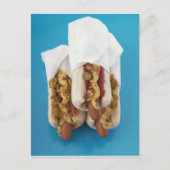 Drie hotdogs in bundels briefkaart (Voorkant)
