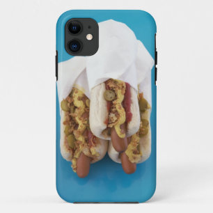 Drie hotdogs in bundels iPhone 11 hoesje