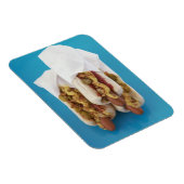 Drie hotdogs in bundels magneet (Rechterzijde)