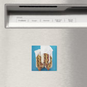 Drie hotdogs in bundels magneet (Insitu (Vaatwasser))