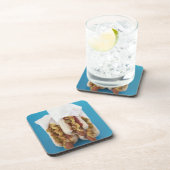 Drie hotdogs in bundels onderzetter (Rechterzijde)