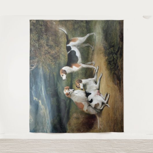 Drie Hounds Art Museum Mural | Muur Wandkleed (Voorkant)
