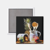 Drie houten lepels magneet (Voorkant / Achterkant)