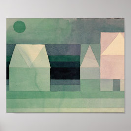 Drie huizen: Paul Klee 1922 Poster