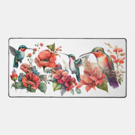 Drie Hummingbird Design Desk Mat