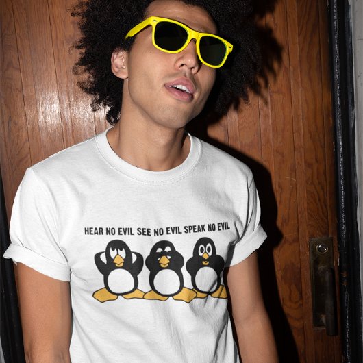 Drie Humor Wise Penguins T-shirt