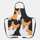 Drie Hungry Corgis Funny Schort (Voorkant)