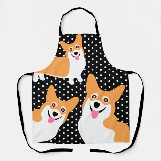 Drie Hungry Corgis Funny Schort (Voorkant)