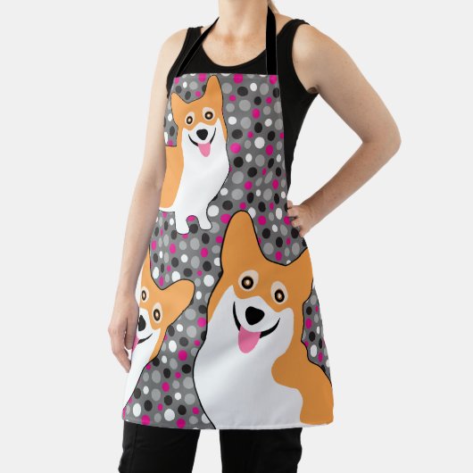 Drie Hungry Corgis Funny Schort (Insitu)