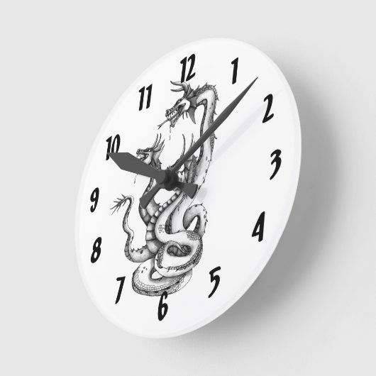 Drie Hydra Design Clock Ronde Klok (Hoek)