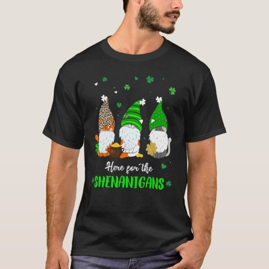 Drie Ierse kabouter St. Patrick's Day hier voor ha T-shirt (Voorkant)