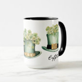 Drie Ierse St Patrick's Day Leprechaun Petten Mok (Voorkant rechts)