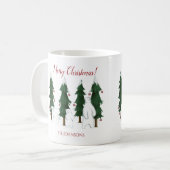 Drie ijsberen vrolijk kerstfeest mok (Voorkant links)