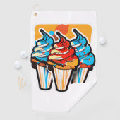 Drie ijsjes wasdoek golfhanddoek (Insitu)