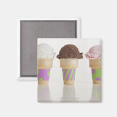 Drie ijskegels magneet (Voorkant / Achterkant)