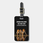 Drie impala's drink 's nachts samen bagagelabel (Voorkant verticaal)