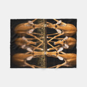 Drie impala's drink 's nachts samen fleece deken (Voorkant (Horizontaal))