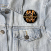 Drie impala's drink 's nachts samen ronde button 5,7 cm (In situ)