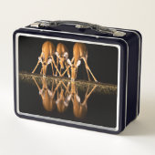 Drie impala's drinken 's nachts samen (Achterkant)