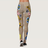 Drie-in-een bloemen jeugd effect leggings (Achterkant)