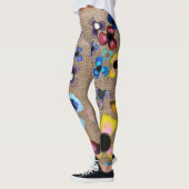 Drie-in-een bloemen jeugd effect leggings (Links)