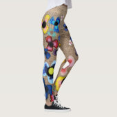 Drie-in-een bloemen jeugd effect leggings (Rechts)