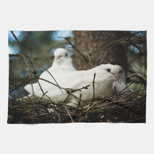 Drie in een boom theedoek (Horizontaal)