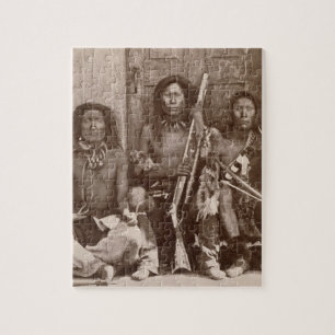 Drie Indische Braves, gefotografeerd door de Royal Legpuzzel