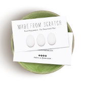 Drie Instructeurs voor het koken van kippeneieren Visitekaartje