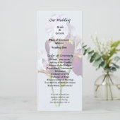 Drie Irissen in Schakeringen van Magenta Programmakaart (Staand voorkant)