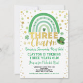 Drie is een charme 3e verjaardag St Patrick's Day Kaart (Voorkant)