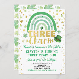 Drie is een charme 3e verjaardag St Patrick's Day Kaart