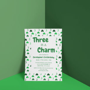 Drie Is Een Charme St. Patrick's Dag 3e Verjaardag Kaart