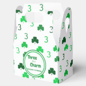 Drie is een charme St Patrick's Day 3e verjaardag Bedankdoosjes (Geopend)