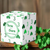 Drie is een charme St Patrick's Day 3e verjaardag Bedankdoosjes