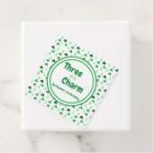 Drie is een charme St Patrick's Day 3e verjaardag Bedankjes Labels (In situ)