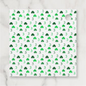 Drie is een charme St Patrick's Day 3e verjaardag Bedankjes Labels (Achterkant)