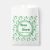 Drie is een charme St Patrick's Day 3e verjaardag Bedankzakje (Voorkant)