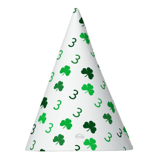 Drie is een charme St Patrick's Day 3e verjaardag Feesthoedjes (Rechts)