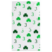 Drie is een charme St Patrick's Day 3e verjaardag Klein Cadeauzakje (Achterkant)