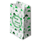 Drie is een charme St Patrick's Day 3e verjaardag Klein Cadeauzakje (Voorkant Gekanteld)