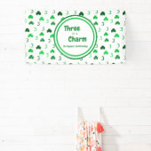 Drie is een charme St Patrick's Day 3e verjaardag Spandoek (Insitu)