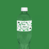 Drie is een charme St Patrick's Day 3e verjaardag Waterfles Etiket