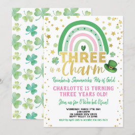 Drie is een charme van de derde verjaardag van St. Kaart