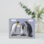 Drie is een menigte briefkaart (Staand voorkant)